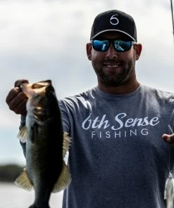 6th Sense Fishing Jigged - L/S Tee - Dark Heather Gray Long Sleeve Tees