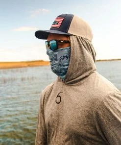 6th Sense Fishing Performance Apparel Performance 6 Hooded Sunshirt - Heather Gray