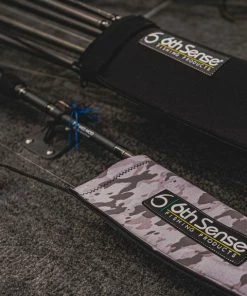 6th Sense Fishing Rod Sleeve - Gray Camo