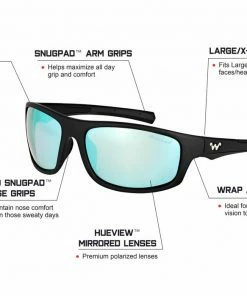 6th Sense Fishing WaterLand Co. - Hasket - Black WaterLand Sunglasses