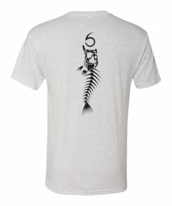 6th Sense Fishing Tee Shirts 6 Bones Tee - Heather White