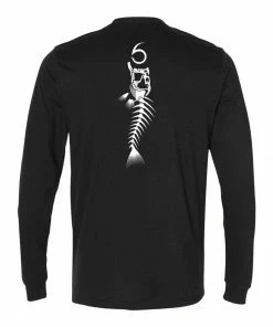 6th Sense Fishing 6 Bones - L/S Tee - Black Long Sleeve Tees