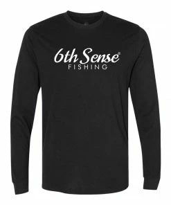6th Sense Fishing 6 Bones - L/S Tee - Black Long Sleeve Tees