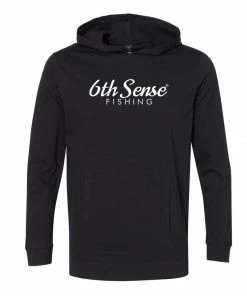 6th Sense Fishing 6 Bones - Lightweight Hoodie - Black