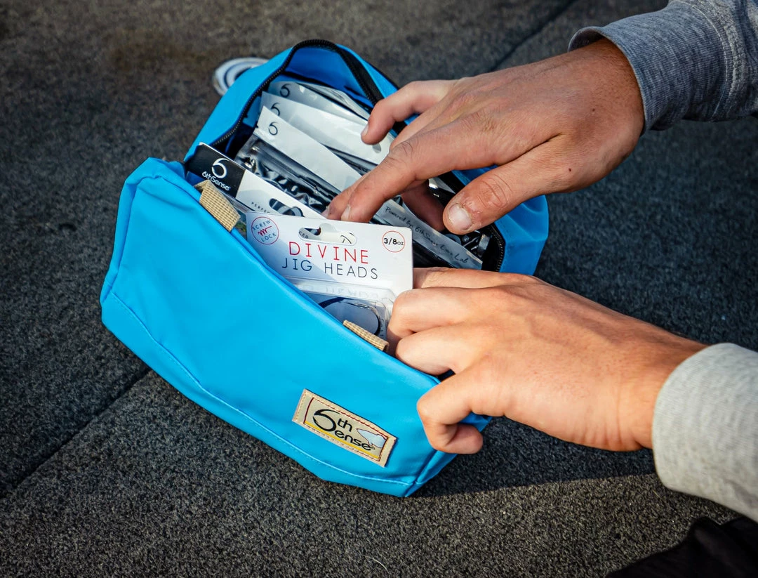 6th Sense Fishing Small Bait Bag - Blue Gear 6 6th Sense Fishing Small Bait Bag - Blue Gear