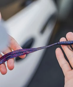 6th Sense Fishing Ridge Worm - Plum Fleck