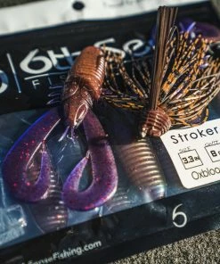 6th Sense Fishing Stroker Craw - Oxblood