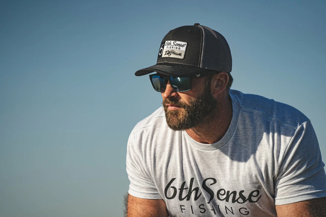 6th Sense Fishing Fishbones Flag - Black/Gray Headwear 5 6th Sense Fishing Fishbones Flag - Black/Gray Headwear