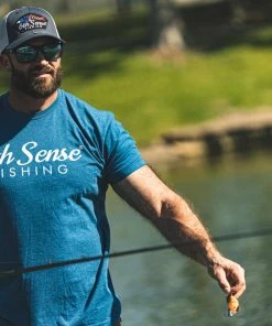 6th Sense Fishing Paranormal Tee - Heather Cool Blue