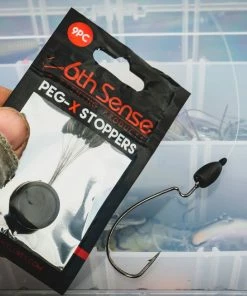 6th Sense Fishing Peg-X Weight Stoppers - Black 9 6th Sense Fishing Peg-X Weight Stoppers - Black