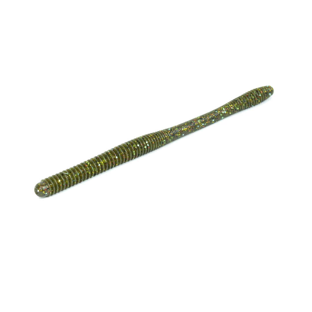 6th Sense Fishing Divine Shakey Worm - Green Pumpkin Juice 4 6th Sense Fishing Divine Shakey Worm - Green Pumpkin Juice