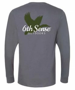 6th Sense Fishing Long Sleeve Tees Duck Sense - L/S Tee - Charcoal