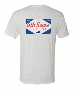 6th Sense Fishing FeedStore Tee - Heather White