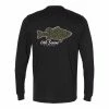 6th Sense Fishing Long Sleeve Tees Fish Camo - L/S Tee - Black