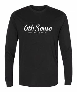 6th Sense Fishing Long Sleeve Tees Fish Camo - L/S Tee - Black