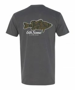 6th Sense Fishing Fish Camo Tee - Heavy Metal