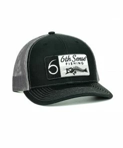 6th Sense Fishing Fishbones Flag - Black/Gray Headwear