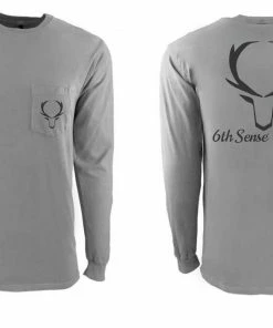 6th Sense Fishing Headhunter - L/S Tee - Pewter