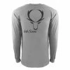 6th Sense Fishing Headhunter - L/S Tee - Pewter