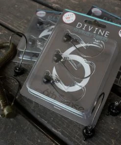 6th Sense Fishing Shakey Head - Black Divine Shakey Worm