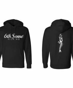 6th Sense Fishing 6 Bones - Hoodie - Black