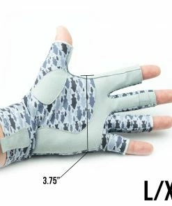 6th Sense Fishing SOLIS Sun Gloves - Fish Print