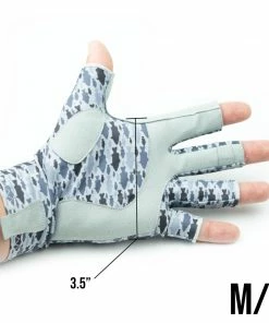 6th Sense Fishing SOLIS Sun Gloves - Fish Print