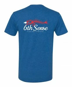 6th Sense Fishing Paranormal Tee - Heather Cool Blue