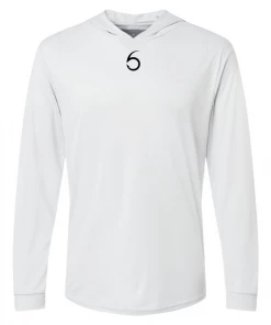 6th Sense Fishing Performance Apparel Performance 6 Hooded Sunshirt - Aluminum