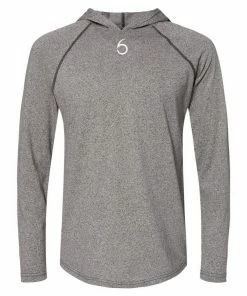 6th Sense Fishing Sensory Hooded Sun Shirt - Heather Gray