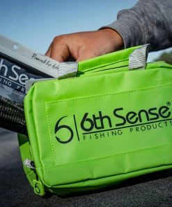 6th Sense Fishing Small Bait Bag - Lime Green Gear