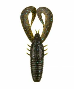 6th Sense Fishing Soft Plastics Stroker Craw - Green Pumpkin Juice