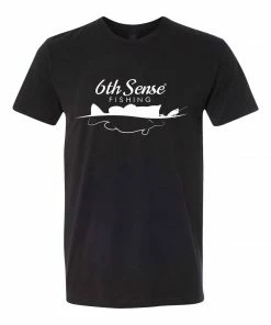 6th Sense Fishing Blowup Tee - Black Tee Shirts