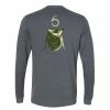 6th Sense Fishing The Chomp - L/S Tee - Charcoal Long Sleeve Tees