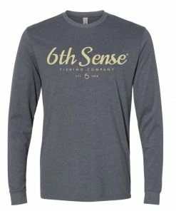 6th Sense Fishing The Chomp - L/S Tee - Charcoal Long Sleeve Tees