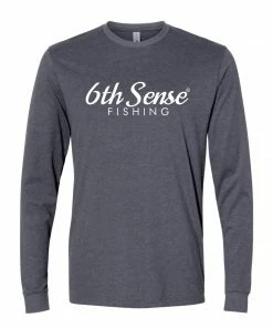 6th Sense Fishing Long Sleeve Tees The Texan - L/S Tee - Heather Metal