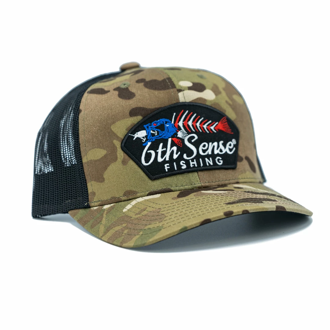 6th Sense Fishing Bones Of America - Camo/ Black 3 6th Sense Fishing Bones Of America - Camo/ Black