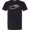 6th Sense Fishing Anatomy Of A Crankbait Tee - Black Tee Shirts