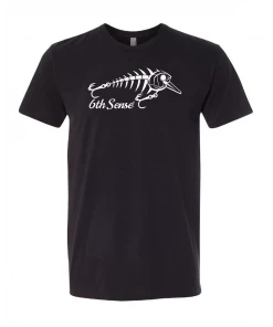 6th Sense Fishing Anatomy Of A Crankbait Tee - Black Tee Shirts