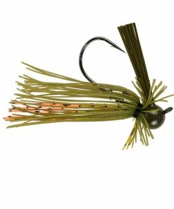 6th Sense Fishing BallHead Finesse Jigs Divine BallHead Finesse Jig - Green Pumpkin Orange