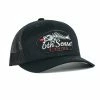 6th Sense Fishing Black Fish Bones - Black Headwear