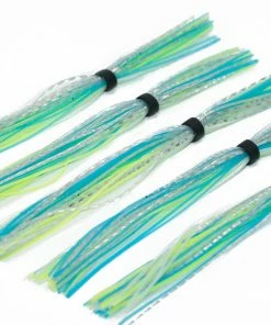 6th Sense Fishing Terminal Tackle Silicone Skirt - Blue-Treuse Flash