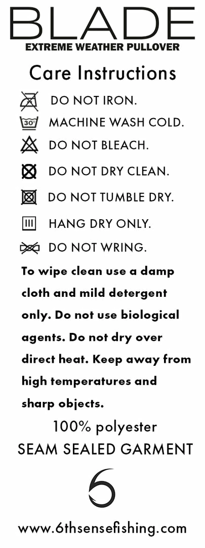 6th Sense Fishing Outerwear FishDry 'Blade' Hooded Pullover 14 6th Sense Fishing Outerwear FishDry 'Blade' Hooded Pullover