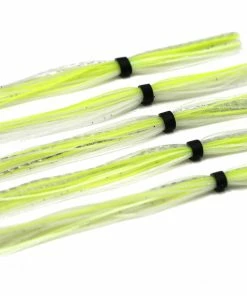 6th Sense Fishing Silicone Skirt - Chartreuse White Flash Terminal Tackle
