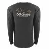 6th Sense Fishing Decoy - L/S Tee - Coal
