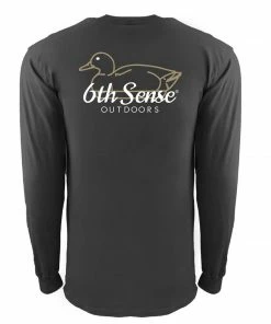 6th Sense Fishing Decoy - L/S Tee - Coal