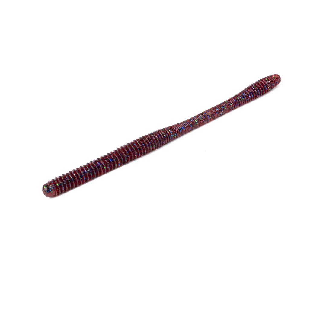 6th Sense Fishing Divine Shakey Worm - Blood Apple 3 6th Sense Fishing Divine Shakey Worm - Blood Apple