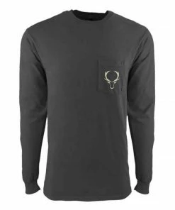 6th Sense Fishing Headhunter - L/S Tee - Coal