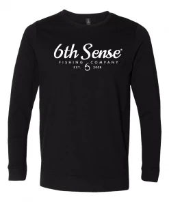 6th Sense Fishing The Cruiser L/S Tee - Black Long Sleeve Tees