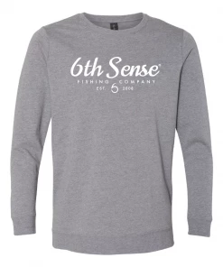 6th Sense Fishing The Cruiser L/S Tee - Heather Gray Long Sleeve Tees